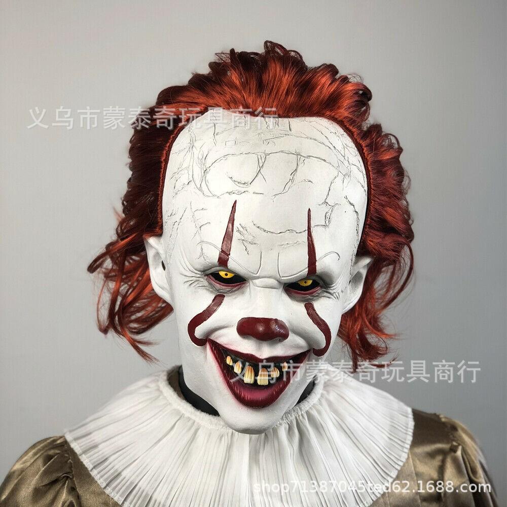 A cross-mirror Halloween new old man mask old lady hood dress up props spot old man