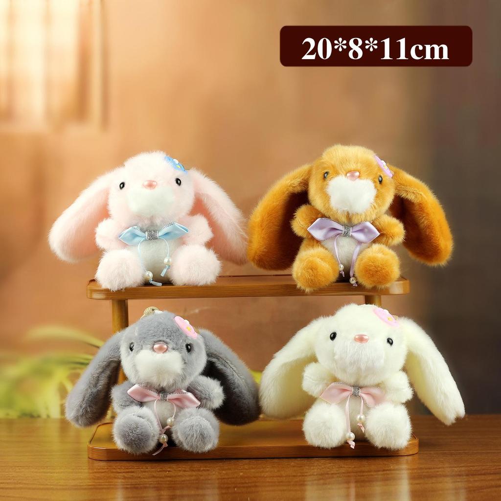 Kawaii Hase Plüschtier Schlüsselanhänger - Niedliches Taschenaccessoire & Greifautomaten-Gewinn