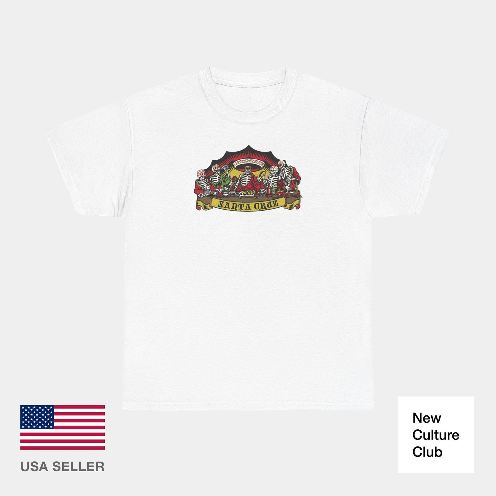 

Guzman Dead Diners Sant Cruz California Skateboards Vintage TShirt Print 5XL різнокольоровий