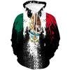 2026 European and American New Men's Sweater Mexican logo3D Digital Printing Hooded Sweater Is Sent On Behalf of Others.