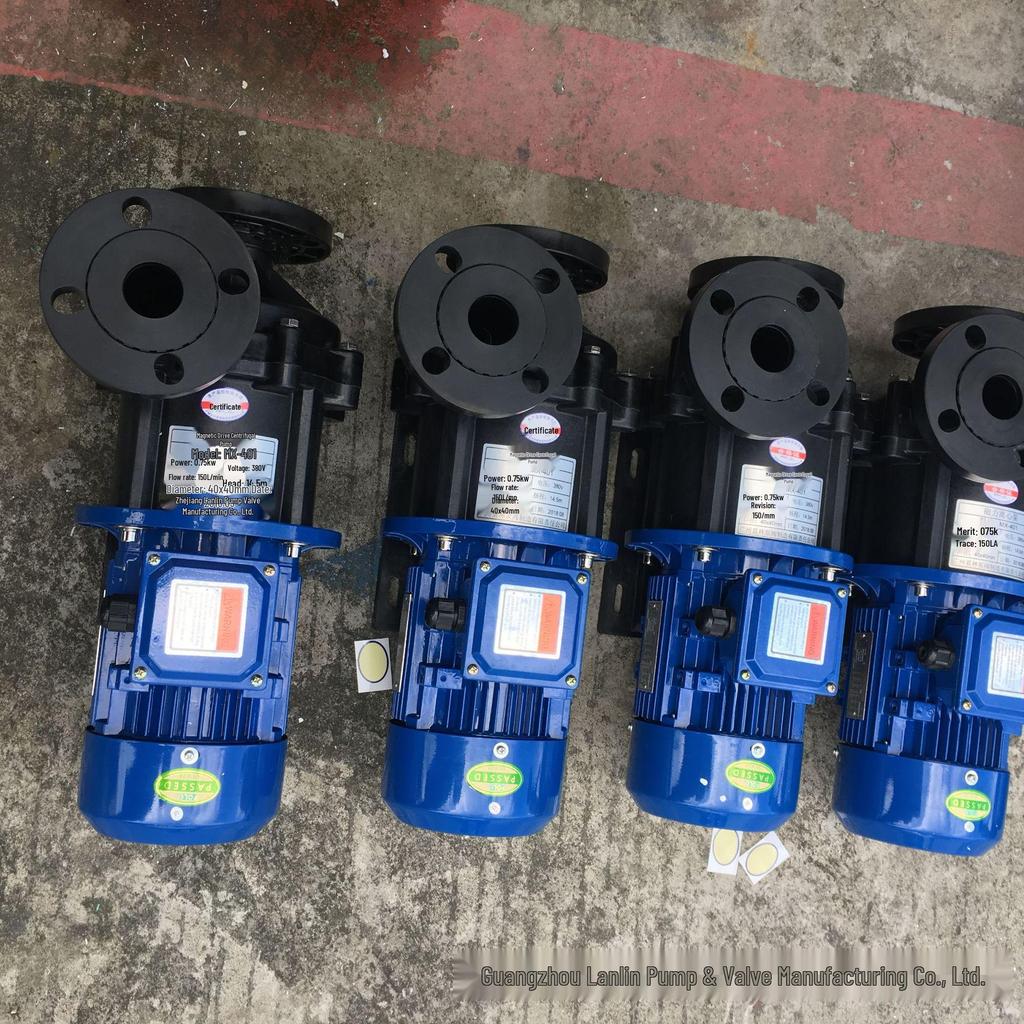 MX-403 Corrosion-Resistant Chemical Liquid Magnetic Drive Pump, 2.2KW - For Pharmaceutical Transfer and Circulation