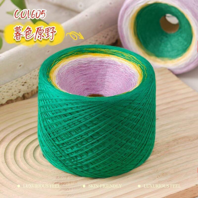 300G Gezwirnte Baumwolle Mischung Fantasie Kuchen Garn Handgemacht DIY Gestrickt Haken Schal Mantel Schal Garn