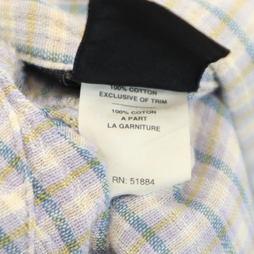 Patagonia Check Short Sleeve Open Color Shirt S Blue RN51884 Outdoor Women Used