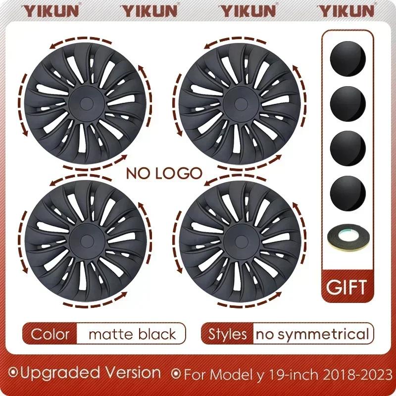 4PCS 18/19Inch Wheel Cover for Tesla Model 3/Y Hubcaps Replacement Steering Wheel Rim Protector Accessories Hub cap 2017-2023
