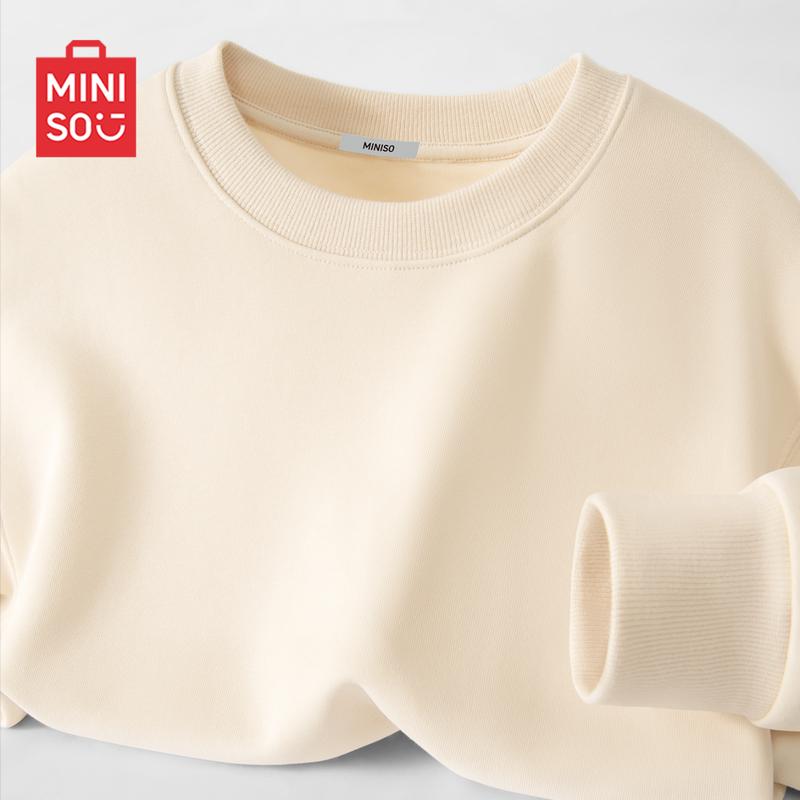 MINISO Men s Loose Fit Round Neck Sweatshirt M