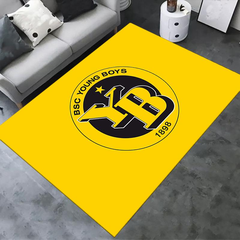 Χαλί BSC Young Boys για Σαλόνι, Υπνοδωμάτιο, Διακόσμηση Καναπέ Σπιτιού, Παιδικό Αντιολισθητικό Πατάκι