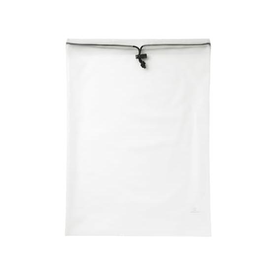 MUJI TPU Drawstring Bag Off White L NGC01A1A