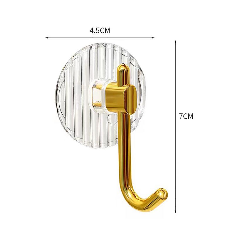 Acrylic Tranparent Multifunction Wall Hook Key Cloth Organizer Hanger Bathroom Robe Towel Rack Kitchen Hardware Hooks