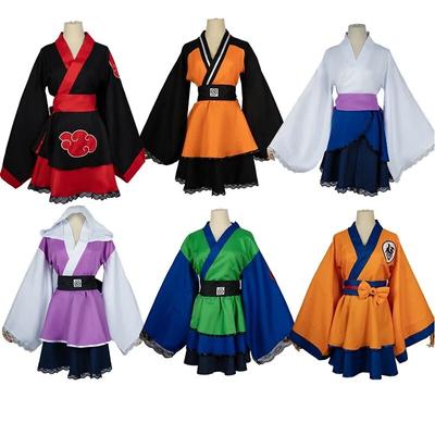 Cosplay-Kostüm, Cosplay-Kimono, Ninja-Windstoß, Sonne, Morgendämmerungsorganisation, Vortex-Cosplay-Kostüm