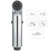 Galvanisiertes Hand-Bidet-Sprühgerät, verstellbar, Toiletten-Bidet-Sprühdüse, Badezimmerzubehör