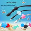 5Pairs Silicone Fish Shells Anti Slip Ear Hook Eyeglass Eyewear Accessories Eye Glasses Grip Fixed Rings Temple Tip Holder