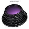 58mm Lens Filter Kit UV+CPL+FLD+ND(ND2 ND4 ND8) with Carry Pouch   Lens Cap   Lens Cap Holder   Tulip & Rubber Lens
