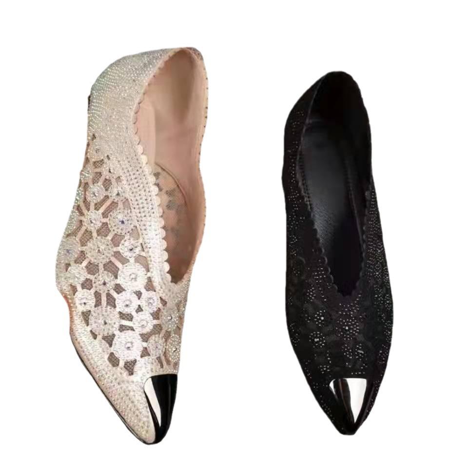 Damen Sommer Strass Gold Mesh High Heel Sandalen (Größen 35-43)