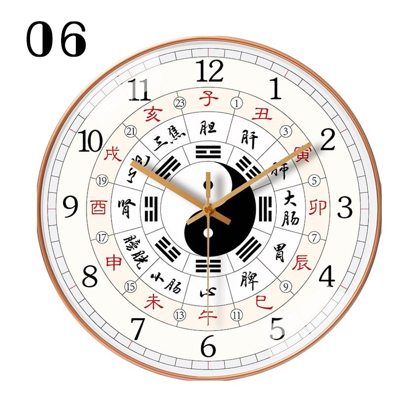 8inch 20cm Feng Shui Wall Clock Traditional Chinese Medicine Art Wall Decor Tai Chi Bagua Wealth and Good Lucky Home Decoration