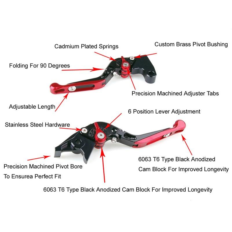 Adjustable Folding Extendable Brake Clutch Levers For Triumph Speed Rocket