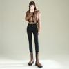 Casual versatile high-waisted elastic small-footed jeans women's autumn and winter slim-fitting and thin pencil pants
