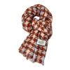 Star plaid fringed scarf, gentle and warm in autumn and winter, thickened small shawl, student couple versatile scarf