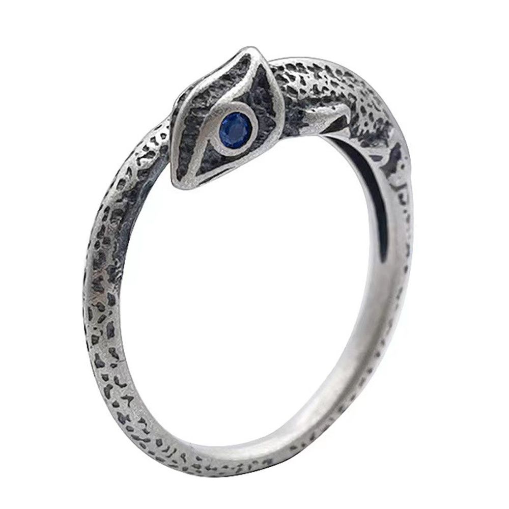 New Lady Men Retro Personality Ring Jewelry Chameleon Ring Lizard