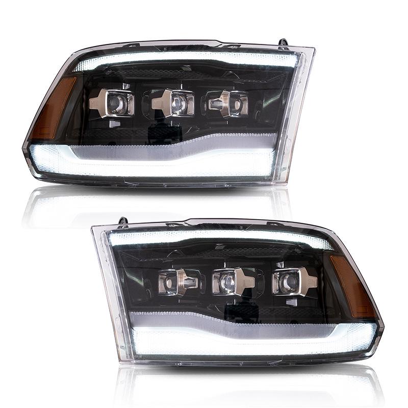 VLAND LED Headlight Assembly for Dodge Ram 1500/2500/3500 with Daytime Running Lights