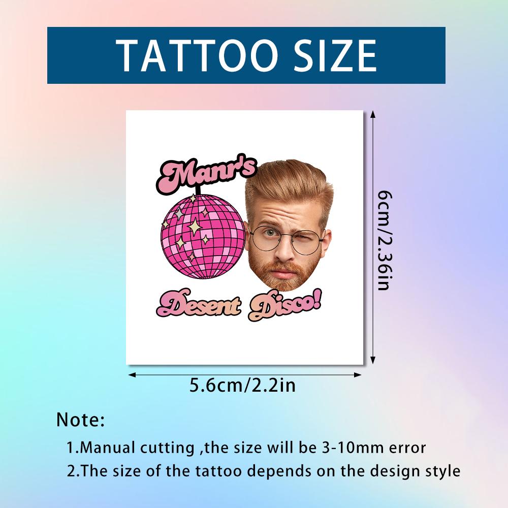 

15pcs Custom Bachelorette Party temporary tattoos Personalized Wedding Bride and Groom Face Photo Tattoos Wedding Party Favors