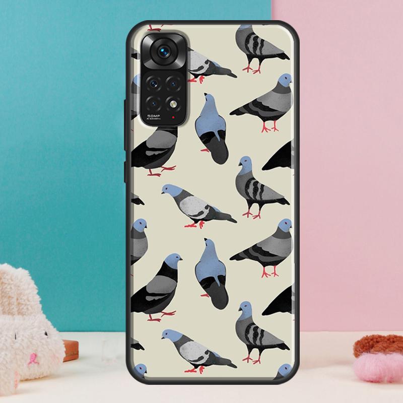 Pigeons Collage Case For Xiaomi Redmi Note 13 Pro 14 12 11 9 10 9S 10S 11S 12S Redmi 14C 13C 10C 12C Cover