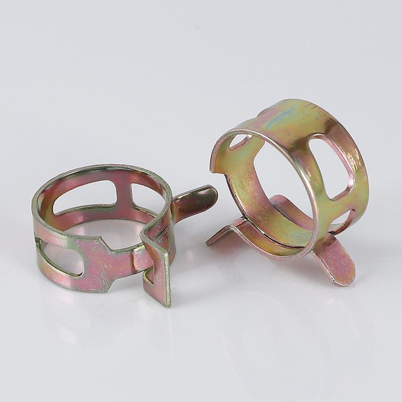 Kulatá hadicová spona z pružinové oceli pro automobilové olejové trubky