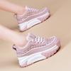 Mesh Breathable White Shoes for Women Summer Thin Dad Shoes Platform Thick Sole Casual Height-enhancing Mesh Shoes