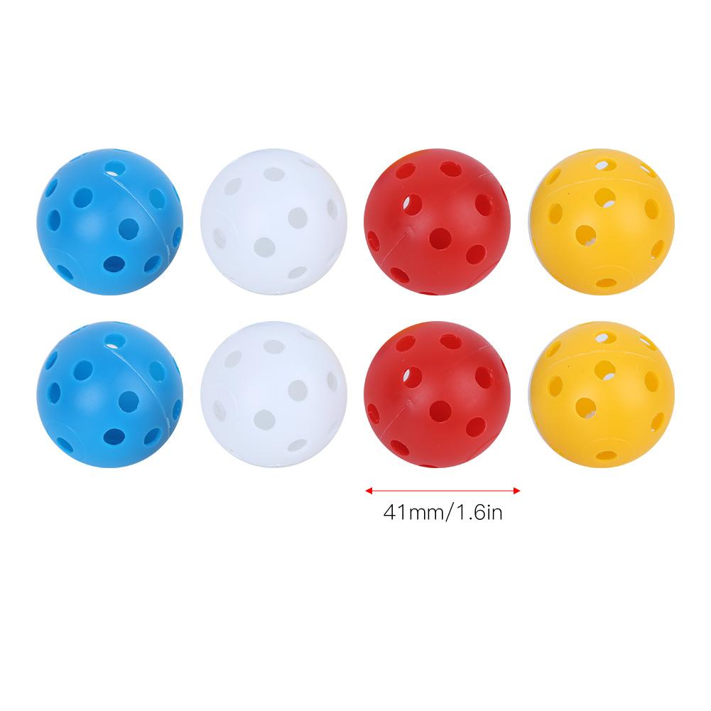 20 PEÇAS Bolas de Golfe para Treino Bolas com Núcleo Oco Bolas de Plástico para Treino Indoor Conjunto de 26 Furos Bolas de Golfe de Plástico 41mm