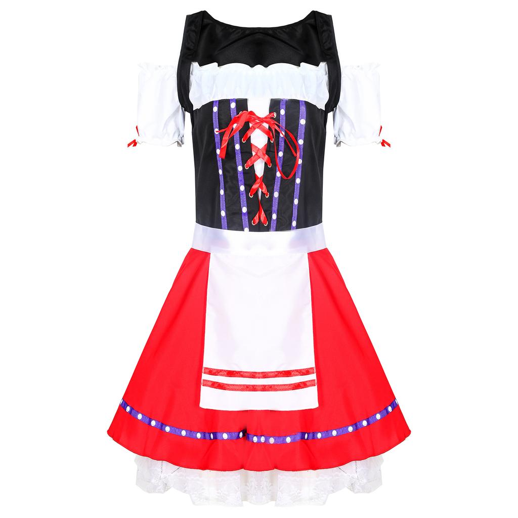 Oktoberfest costume, adult, ladies beer skirt copay Germany Bavarian maid uniform