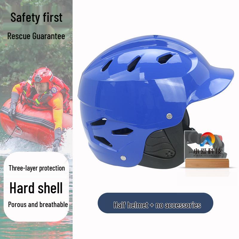 Marine Safety Helmet: Breathable, Impact-Resistant Full Face Protection for Water Sports and Flood Area Rescue.