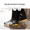 Lixian Men's High-Top Non-Slip Rain Boots