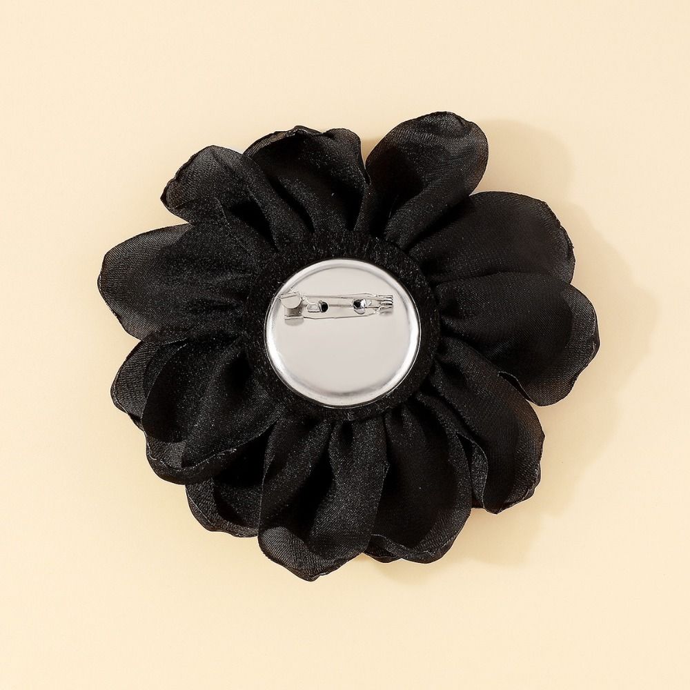 Vintage Fabric Rose Flower Pin-up Brooch Fashion 3D Flower Hair Pin New Romantic Rose Brooch