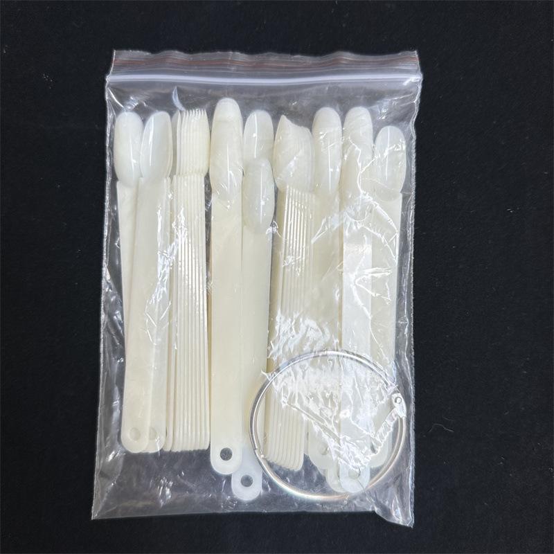 

Дисплей для ногтей: 50 Веерных колец для практики с гель-лаком и цветом