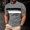 Herren Sommer Neu 3D Lässig Herren Sport Fitness Kurzarm T-Shirt