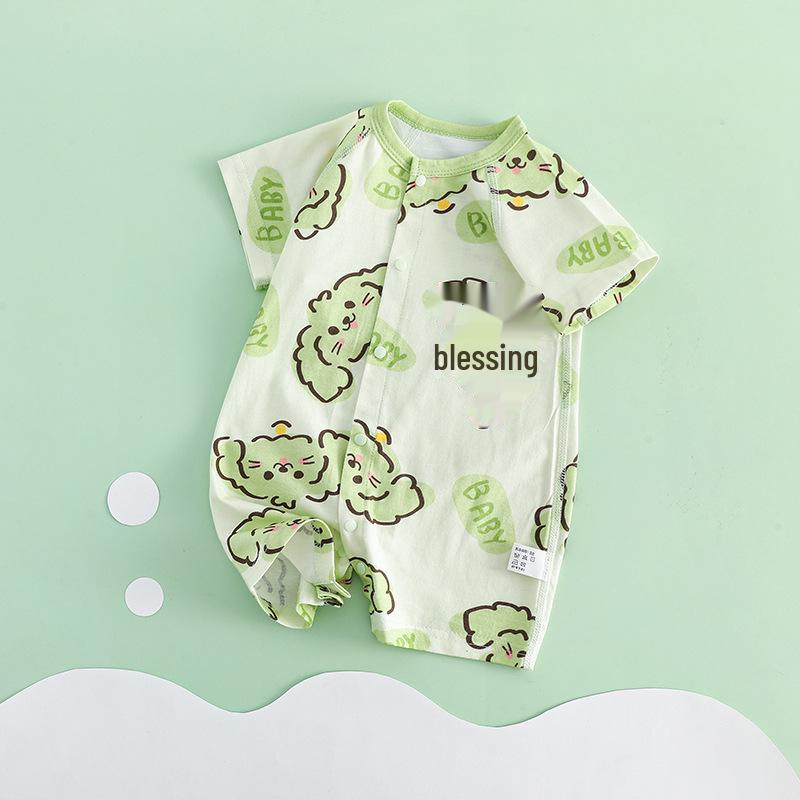 

Летний комбинезон для новорожденных с короткими рукавами: Милый дышащий комбинезон для ползания 66 cm