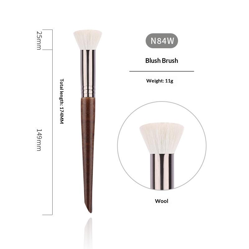 Professional Animal Hair Makeup Brush Set Complete Soft Bristles for Eyeshadow Lip Foundation Beginner Use