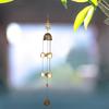 Hanging Ornament Good Luck Feng Shui Color Bells Wind Chimes China Home Decor(Leaves)