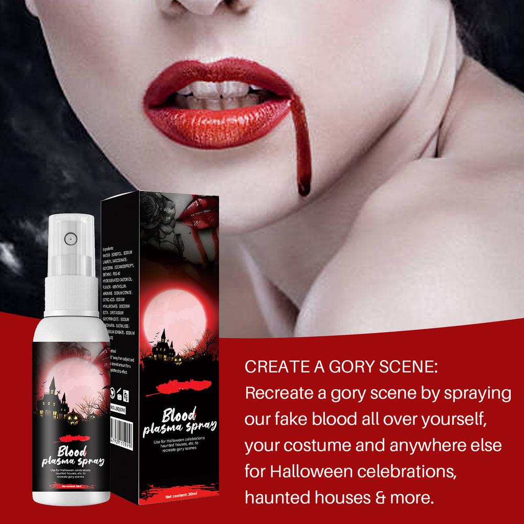30ml Fake Blood Spray For Cosplay ,Blood Washable For Clothes And Face,Fale Blood Makeup