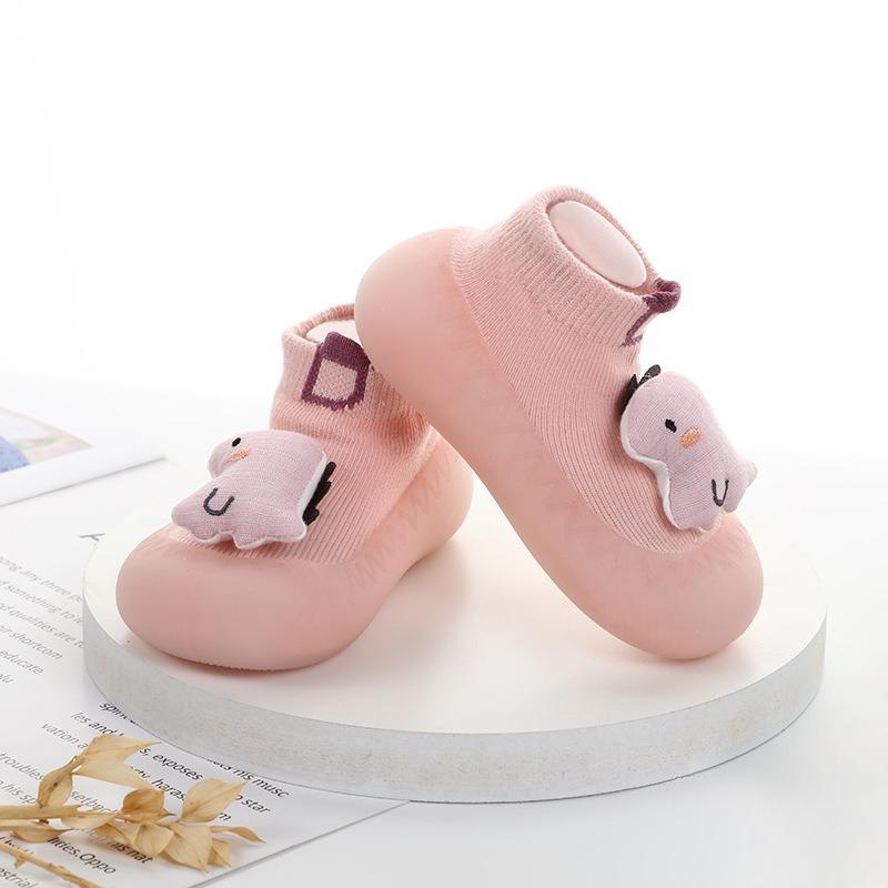 Boys and Girls Cartoon Slip-on Shoes with Anti-slip Sole and Soft Bottom