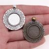 Passend Runde 18mm Leere Basen Tablett Cabochon Fassung Antike Bronze Zinklegierung Schmuckherstellung Bastelteil als Leeres Tablett