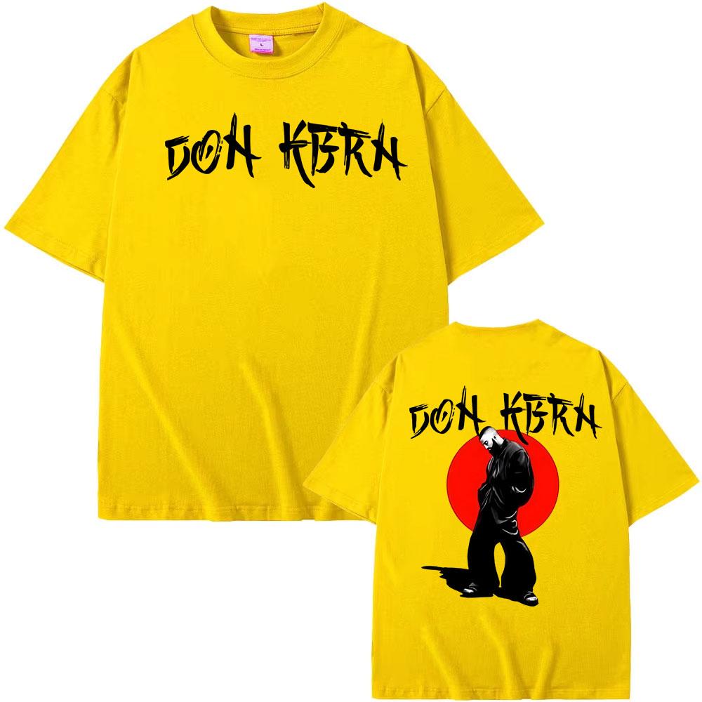 Eladio Carrion Don Kbrn Album 2025 Tour Double Sided Print T Shirts Men Women Gothic Clothes Hip Hop T-shirt 100% Cotton T Shirt