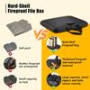Waterproof And Fireproof Document Storage Bag, Certificate Passport Card Accordion Bag, Multifunctional Password Lock File Pouch