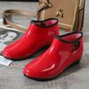 Rain shoes women's adult Korean version trendy fashion short tube waterproof, non-slip and wear-resistant spring and summer water shoes low-top rain