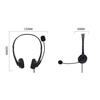 SY490 Wired Headset Universal Noise Cancelling Over Ear USB Binaural Headphone with Mic for Online Teaching