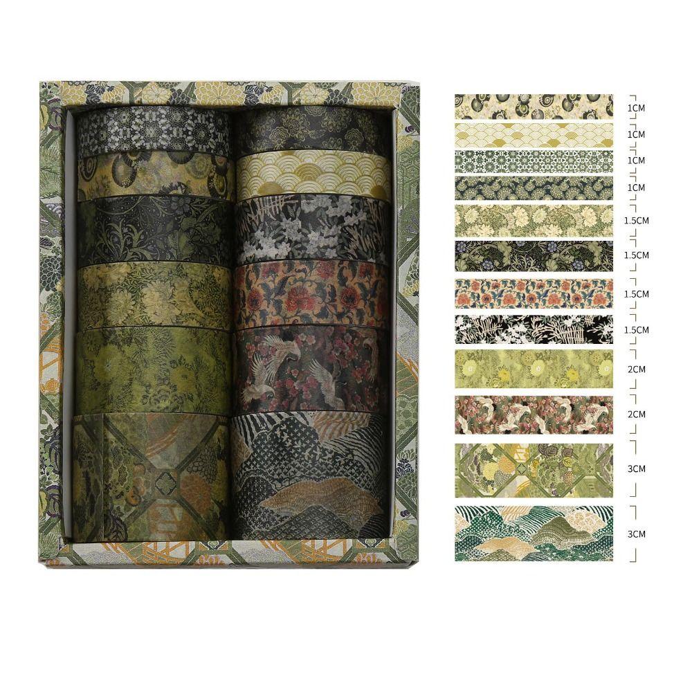 12Rolls DIY Decorative Tape Rolls Scrapbooking Wrapping Washi Tape Washi Tape Set  DIY Projects