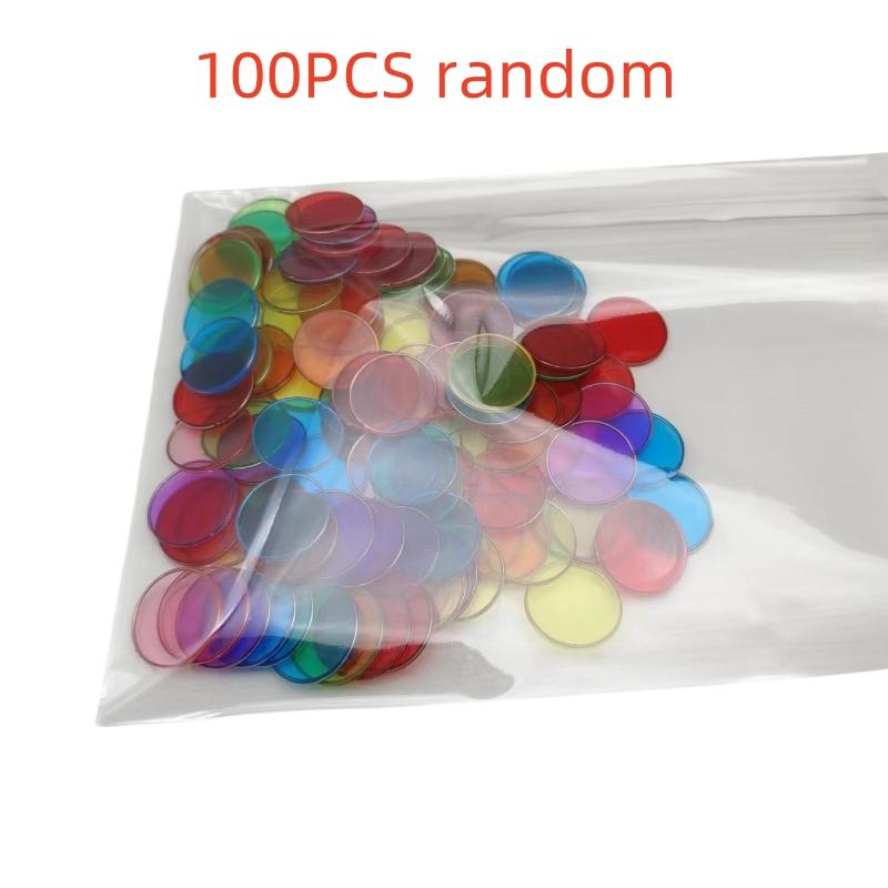 Magnetic Colorful Chips Set Physics Science Magnetic Stick Wand Experiment Game Montessori Color Learning Teaching Aids 100Pcs
