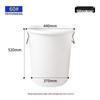 Large Capacity Thick Round Plastic Trash Can for Commercial Kitchens, Catering, Classrooms, Hotels, and Sanitation
