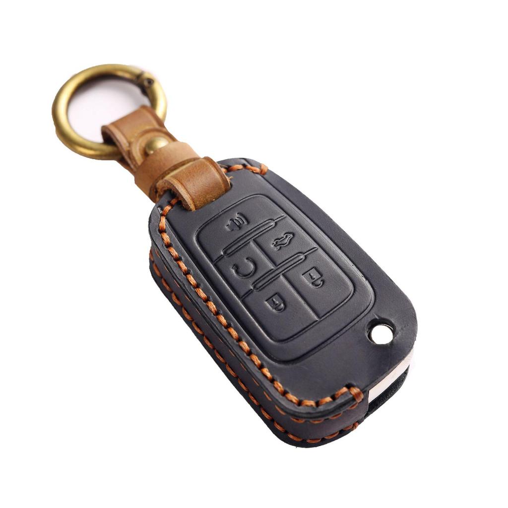 Handmade Leather Buick & Chevrolet Folding Car Key Cover