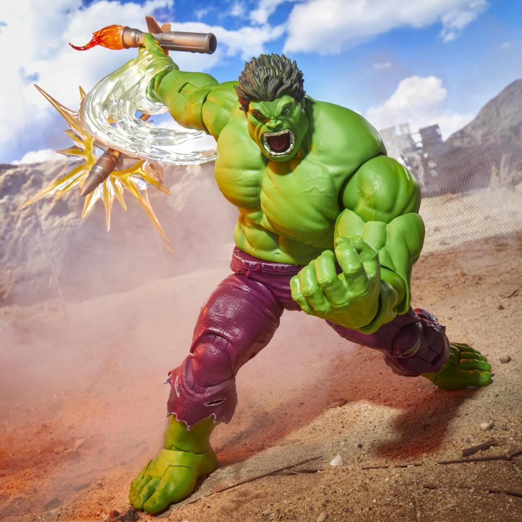 Hasbro Marvel Legends Maximum Series Deluxe Hulk Comics Collectible Action Figure with Incredible Articulation and Amazing Accessories Authentic Hulk,