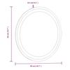 LED Bathroom Mirror 50 cm Round